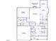 Single-story floor plan with primary bedroom, kitchen, and dining room at 116 Black Walnut Dr # 203, Garner, NC 27529