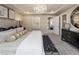 Bright bedroom with a king-size bed and plenty of natural light at 1185 Atterlee Ln, Graham, NC 27253
