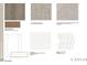 Material samples for flooring, countertops, and backsplash at 1228 Hardin Hill Ln, Knightdale, NC 27545