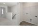 Laundry room with built in shelving and vinyl flooring at 184 Starlight St, Sanford, NC 27330