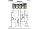 Two-story home floor plan, 3 bed, 2.5 bath, 1 car garage at 200 Starlight St, Sanford, NC 27330