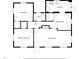 Floor plan showing a primary bedroom and open living space at 210 Earl St, Rocky Mount, NC 27804
