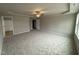 Spacious main bedroom with access to bathroom at 262 Starry Sky Dr, Benson, NC 27504