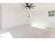 Spacious bedroom with ceiling fan and carpet at 289 Gaines Trl, Pittsboro, NC 27312