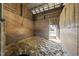 View of a horse stall in the barn, ready with straw at 265 Verde Rd, Apex, NC 27523