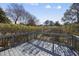 Outdoor deck space surrounded by lush greenery at 265 Verde Rd, Apex, NC 27523