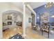 Elegant dining room with glass table and ornate chairs at 265 Verde Rd, Apex, NC 27523