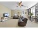 Finished recreation room with built-in shelving and comfortable seating at 265 Verde Rd, Apex, NC 27523