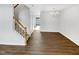 Dining room with hardwood floors and chandelier at 3743 Bison Hill Ln, Raleigh, NC 27604