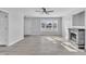 Spacious living room with fireplace and hardwood floors at 3901 La Varra Dr, Clayton, NC 27520