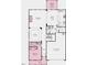 Detailed floor plan showcasing the layout of the home, including the kitchen, dining, and living spaces at 661 Morning Glade St, Wake Forest, NC 27587
