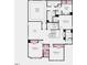 Upper floor plan with owner's suite and additional bedrooms at 661 Morning Glade St, Wake Forest, NC 27587