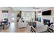 Spacious living room with fireplace and ample natural light at 661 Morning Glade St, Wake Forest, NC 27587