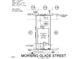 Plot plan showing lot dimensions and easements at 661 Morning Glade St, Wake Forest, NC 27587