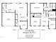 Two-story home floor plan; 1409 sq ft at 1134 Aster Way, Burlington, NC 27215
