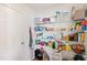 Well-organized pantry with ample shelving for food storage at 1134 Aster Way, Burlington, NC 27215