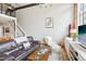 Living room with a comfy couch, chair, and coffee table at 1535 Caraleigh Mills Ct # 221, Raleigh, NC 27603