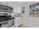 Modern kitchen with stainless steel appliances and butcher block countertops at 1621 Sutton Dr, Raleigh, NC 27605