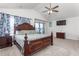 Spacious main bedroom with carpeted floors and large bed at 326 Armistead Ct, Burlington, NC 27217
