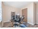 Home office with a large desk and plenty of storage at 402 W Clay St, Mebane, NC 27302