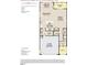 Detailed floorplan showing layout of first floor, including kitchen, Gathering room, and garage at 4321 Darius Ln # 23, Fuquay Varina, NC 27526