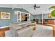 Living room with modern furniture and a serving bar at 1126 Trailwood Dr, Raleigh, NC 27606