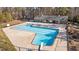 Community pool with diving board and lanes at 1322 Cedar Branch Ct, Wake Forest, NC 27587