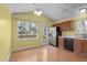 Kitchen with stainless steel appliances and wood cabinets at 1322 Cedar Branch Ct, Wake Forest, NC 27587