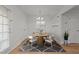 Cozy dining area featuring a modern chandelier and space for gatherings with Gathering and friends at 2332 Turtle Point Dr, Raleigh, NC 27604