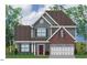 Two-story home with gray siding, brick accents, and a two-car garage at 268 North Maple Walk Dr # 232, Garner, NC 27529