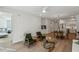 Living room, dining area, and kitchen with hardwood floors at 29 Enterprise St # 108, Raleigh, NC 27607