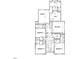 Floor plan showcases bedrooms, recreation room, and laundry room on second story at 3315 Hampton Rd, Raleigh, NC 27607