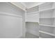 A bright white closet with custom shelving at 3317 Hampton Rd, Raleigh, NC 27607