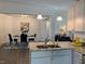 Kitchen features granite countertops, stainless steel appliances, and an island at 41 Faircox Way # 137, Garner, NC 27529