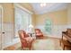Home office with hardwood floors and window shutters at 1300 Caistor Ln, Raleigh, NC 27614
