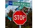 Buckhorn Branch Park street sign and stop sign at 182 Nimble Way # 220, Clayton, NC 27520