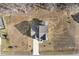 Overhead view of a home highlighting the large lot and classic roof design at 221 Old Hickory Dr, Raleigh, NC 27603