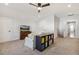 Bonus room with neutral carpet and an entertainment area with a flat screen television at 221 Old Hickory Dr, Raleigh, NC 27603