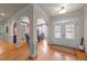Bright entryway with hardwood floors and arched openings at 255 Dupree Rd, Willow Springs, NC 27592