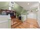 Game room with hardwood floors and entertainment center at 255 Dupree Rd, Willow Springs, NC 27592