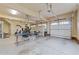 Large garage with room for two cars and workspace at 255 Dupree Rd, Willow Springs, NC 27592