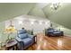 Relaxing sitting area with two leather chairs at 255 Dupree Rd, Willow Springs, NC 27592