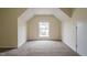 Bedroom with sloped ceiling and window at 3124 Gross Ave, Wake Forest, NC 27587