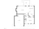 First floor plan showcasing a kitchen, living room, and garage at 3124 Gross Ave, Wake Forest, NC 27587