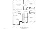 Second floor plan features primary bedroom, two additional bedrooms, and two baths at 3124 Gross Ave, Wake Forest, NC 27587