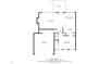 1-story floor plan, 2044 sq ft, includes kitchen, dining area, living room, and garage at 3124 Gross Ave, Wake Forest, NC 27587