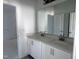 Bathroom featuring a double sink and large mirror at 3275 Roundly Rd # 10, New Hill, NC 27562
