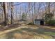 Backyard with gazebo and storage shed at 4224 Sancroft Dr, Apex, NC 27539