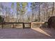 Deck with wooded backyard view at 4224 Sancroft Dr, Apex, NC 27539