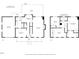 Two-story house floor plan with 3 bedrooms and 2.5 baths at 4224 Sancroft Dr, Apex, NC 27539